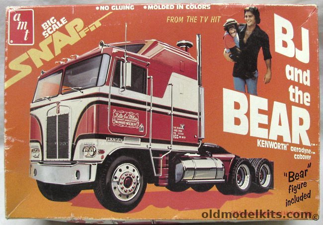 AMT 1/32 BJ and the Bear Kenworth Aerodyne Cabover, 5025 plastic model kit